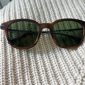 Oliver Peoples authentic Beirut mineral glass tortoise sunglasses.
